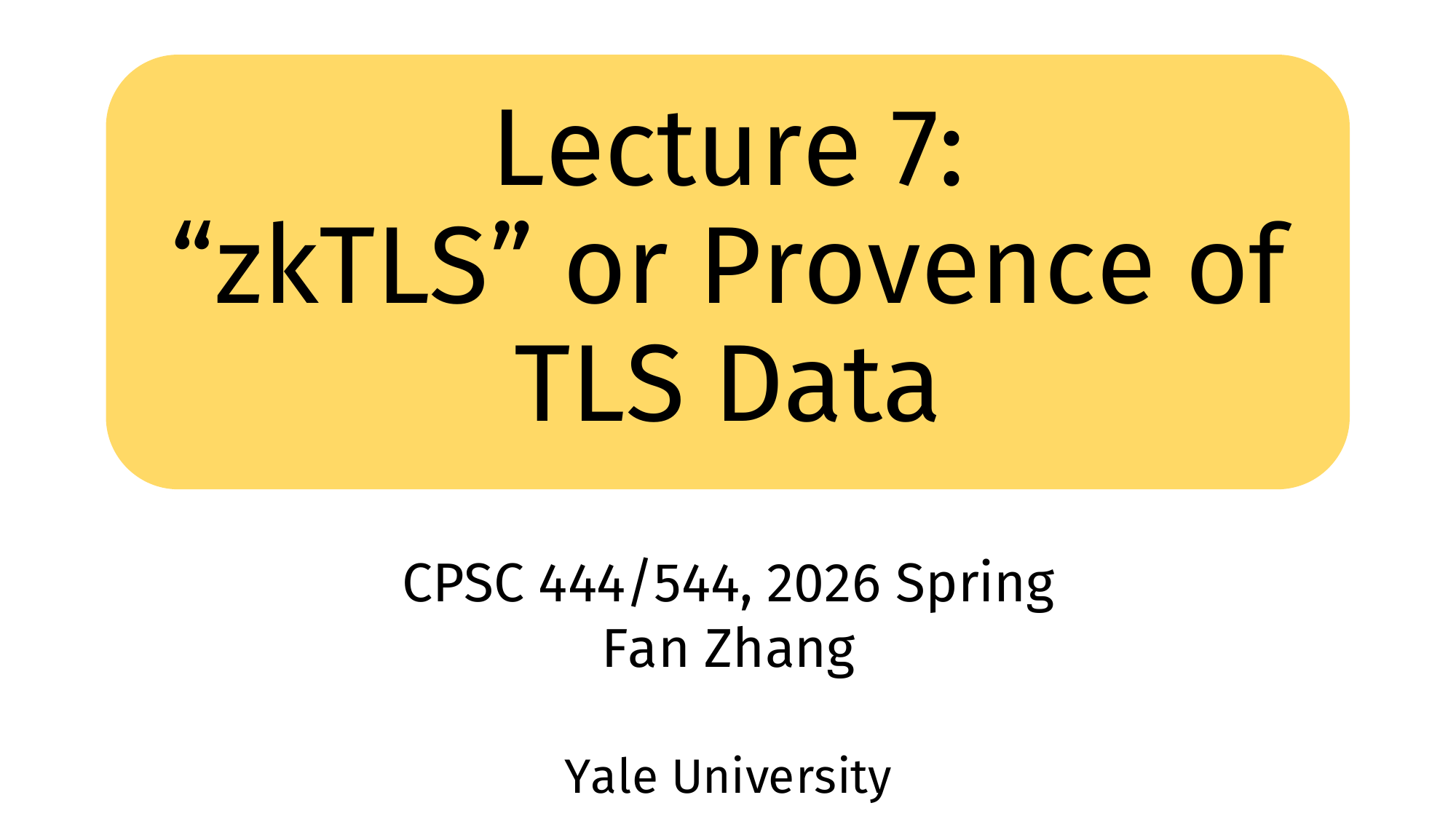 Preview of Provenance of TLS sessions (zkTLS) slides